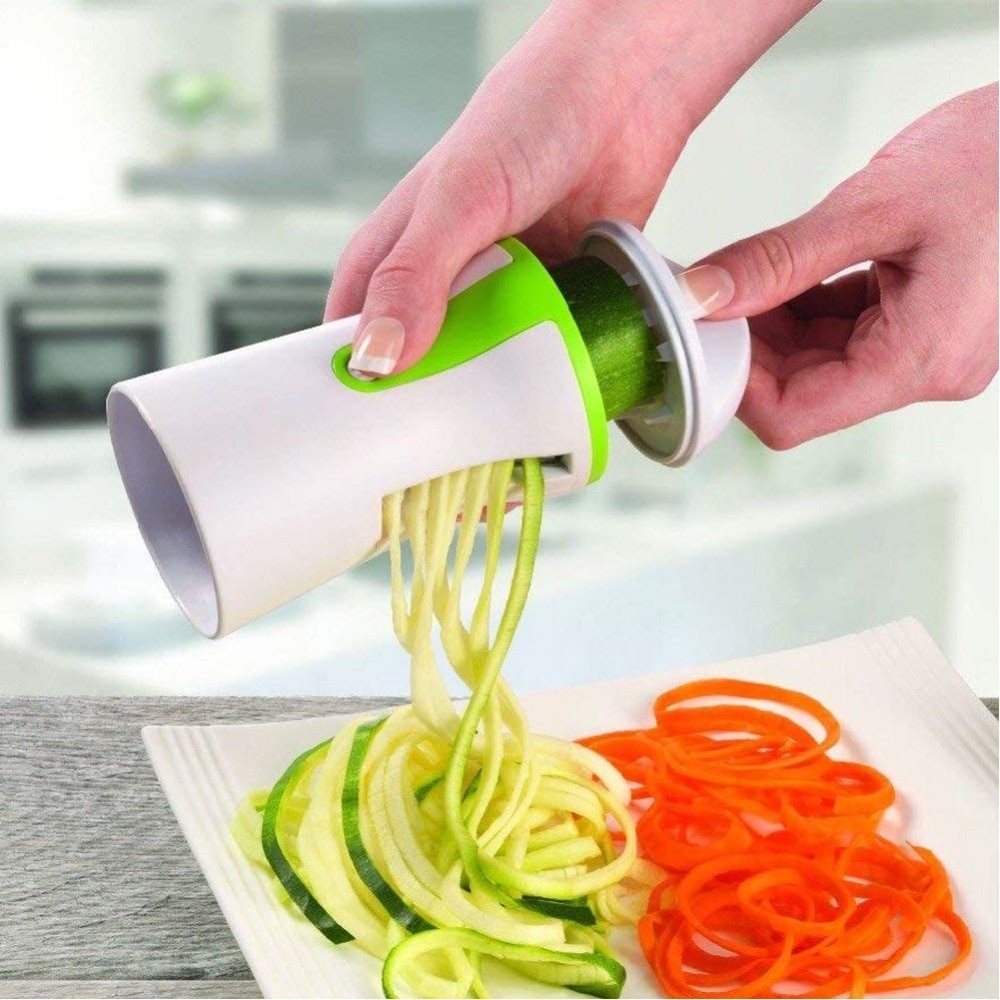 Spiralizer Vegetable Slicer With 4 Rotating Blades Mandoline Slicer Cutter Pasta  Spaghetti Zucchini Noodles Maker